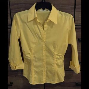 New York & Co beautiful yellow button down